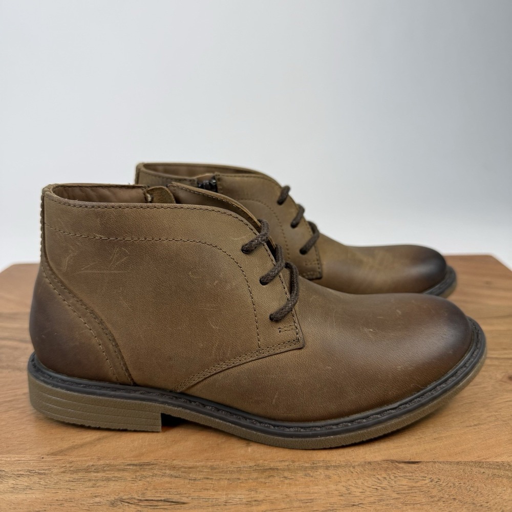 New Little Kids Johnston & Murphy Calder Chukka Nubuck Leather Boots Size 13 C